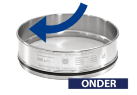 binnenrandbekleding onder analysezeef