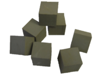 Rubber klopblokjes 20X20X20 mm