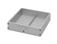 Staafzeef t.b.v. vlakheidsmeting met 300x300x75 Aluminium-frame DIN EN 933-3 / 1097-8 norm